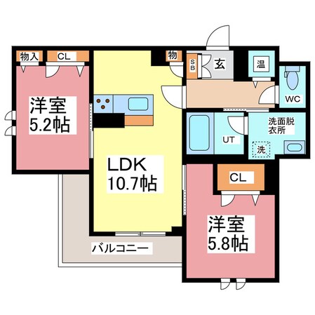 アズール　ソウの物件間取画像